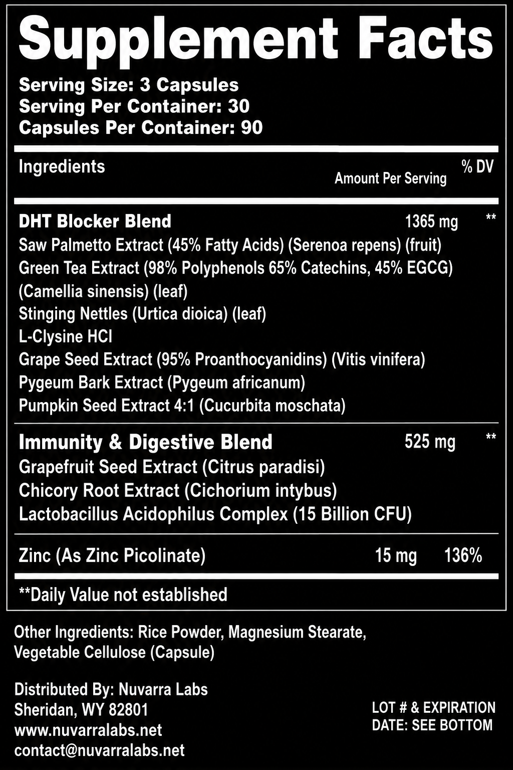 DHT Blocker Supplement