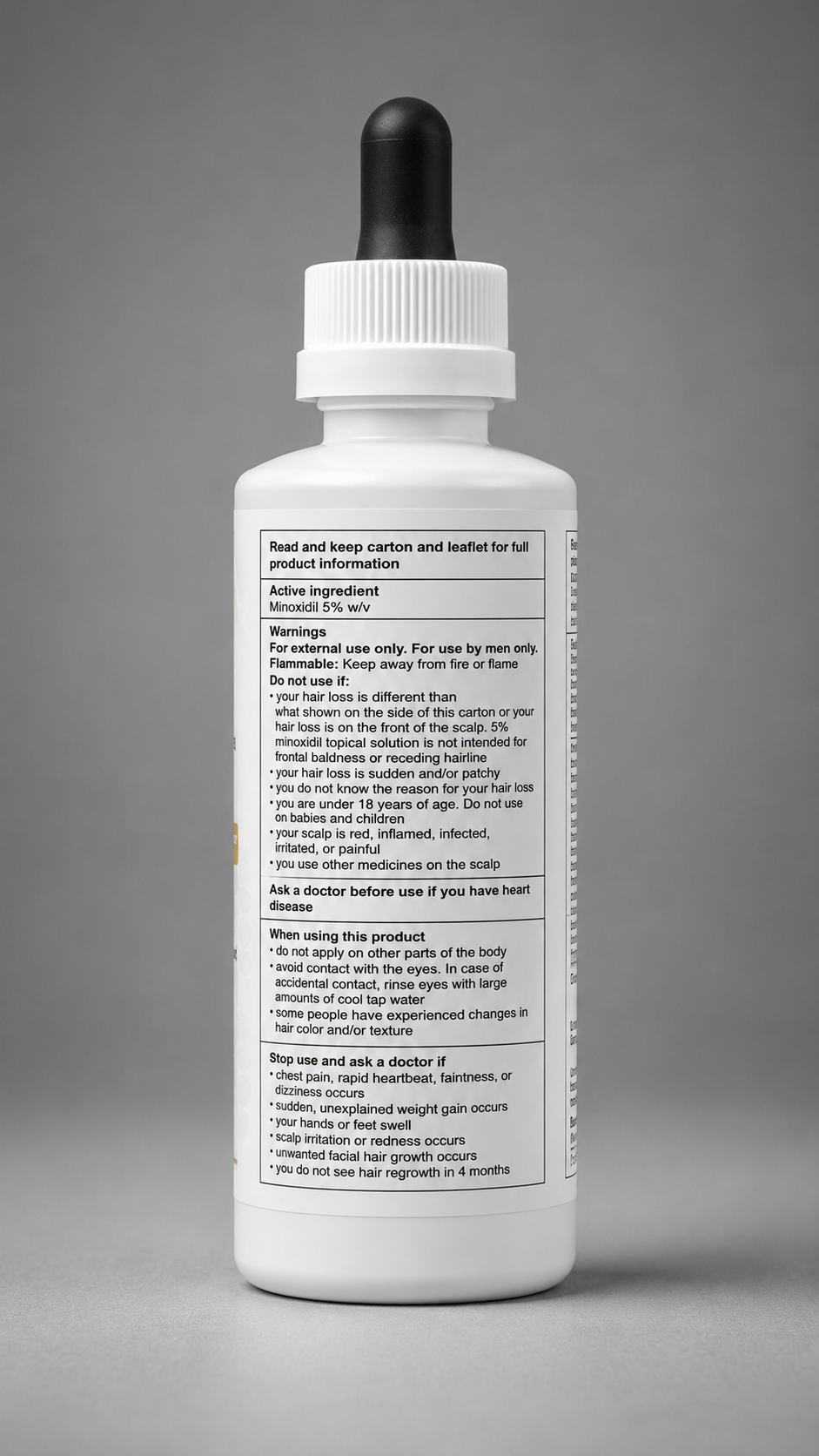 Minoxidil 5% Topical Solution — Extra Strength Hair Regrowth Treatment