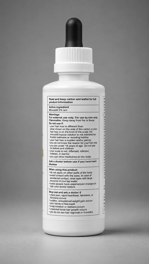 Minoxidil 5% Topical Solution — Extra Strength Hair Regrowth Treatment