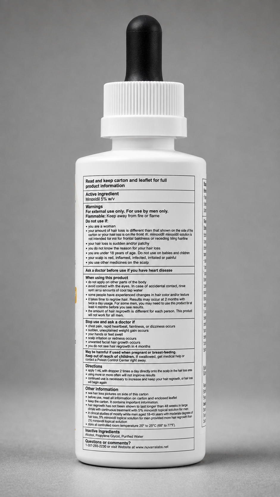 Minoxidil 5% Topical Solution — Extra Strength Hair Regrowth Treatment